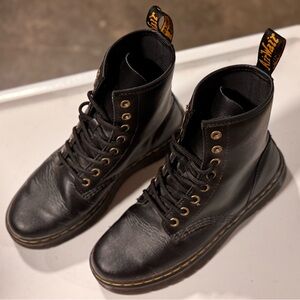 Dr. Martens Black Leather Lace-Up Boots